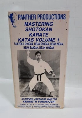 Mastering Shotokan Karate KATAS  Vol 1 VHS Tape Panther Prod.  Kenneth Funakoshi - Image 1 of 4