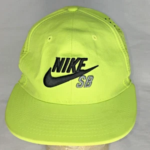 Nike SB Skateboard Neon Yellow Snapback Youth Adjustable - Picture 1 of 8