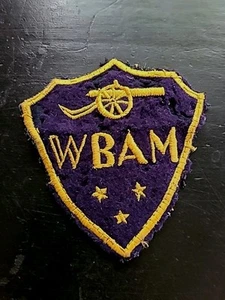 Vintage WBAM Radio Station Montgomery Alabama Patch Sew On - Picture 1 of 4