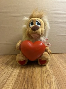 Vintage Kids Of America Singing "Do You Love Me" Valentines Lion Stuffed Animal. - Picture 1 of 7