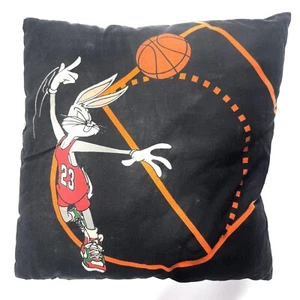 Vintage 1994 Looney Toons 18" Pillow Basketball Bugs, Taz, Marvin Space Martian - Picture 1 of 4