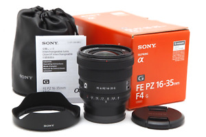 Mint Sony FE PZ 16-35mm f4 G Lens with Hood, Case, Instructions, & Box #41335