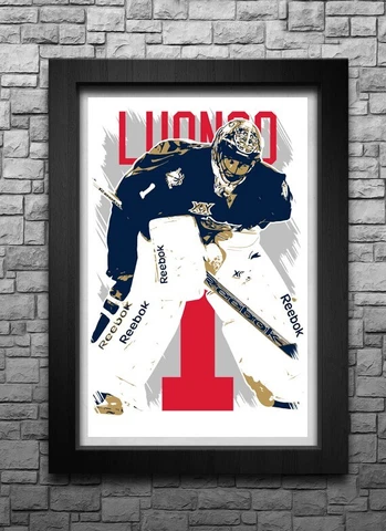 ROBERTO LUONGO art print/poster FLORIDA PANTHERS FREE S&H! JERSEY Cover