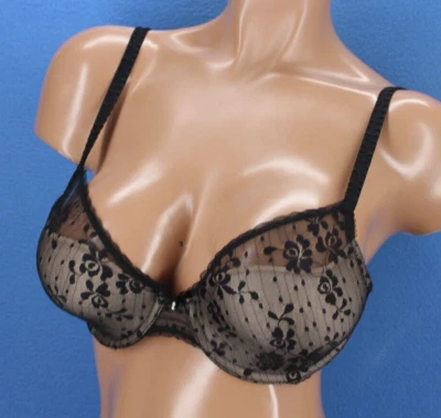 Sujetador balconette forrado con aros de encaje b.tempt'd 953230 talla 32D #E2684 Foto 1 de 4