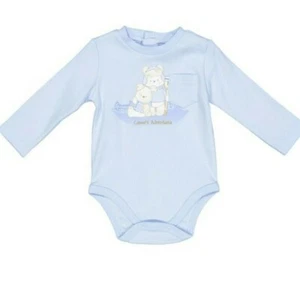 BODY MANICA LUNGA BIMBO COTONE INTERLOCK 1-3-6-9-12-18-24-30 MESI - Picture 1 of 6