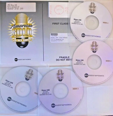 RADIO SHOW 11/29/03 DICK BARTLEY PRESENTS BILLBOARD TOP 12 EARLY ROLLING STONES Foto 1 de 4