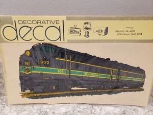 Vintage Train Decal, Reading #900 FP7A Diesel Decorative  John Terry Studio, New - Picture 1 of 4