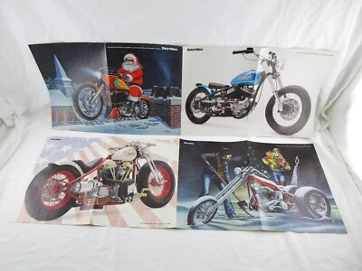 Póster plegable central David Mann y bicicleta/hermosa dama Easyriders lote de 2 envío gratuito Foto 1 de 4