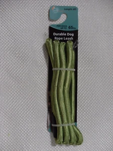 Small Medium Breed Braided 6' Dog Rope Leash for Dogs Up To 65 Pounds -Lt. Green - Picture 1 of 2