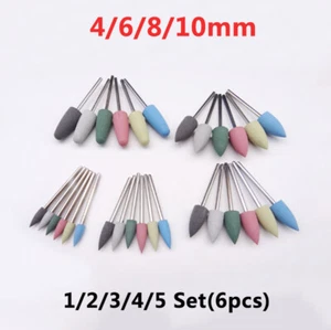 Abrasive Stone Points 4/6/8/10mm Grinding Head Wheel Kit  -Drill Bit Rotary Tool - Picture 1 of 7