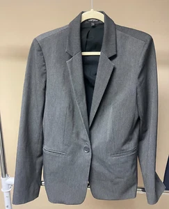 Pre-owned Express Womens Gray Jacket Size 12 - Picture 1 of 6