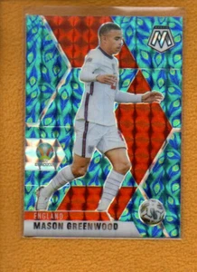 Mason Greenwood 2021 Panini Mosaic UEFA Euro Choice Peacock Prizm #108 Inglaterra - Imagen 1 de 6