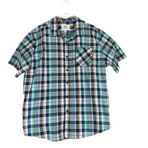 Ecko Men’s 4XB SS Pocket Button Shirt Plaid Y2K Grunge Street Hip Hop Rap Grunge - Picture 1 of 12