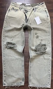 NWT VERVET Jeans SUPER HIGH RISE Ankle STRAIGHT Distressed Pants OMBRÉ sz 31 - Picture 1 of 9