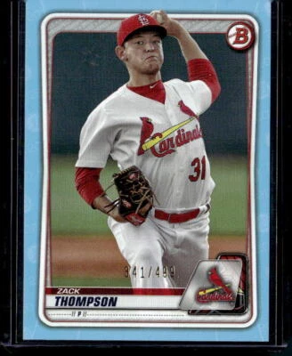 2020 Bowman #BP-6 Zack Thompson Prospects Sky Blue #/499 - Image 1 of 2