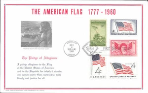 #929 First Day Souvenir Card/5 Flag Related Stamps w/FDC - Picture 1 of 1