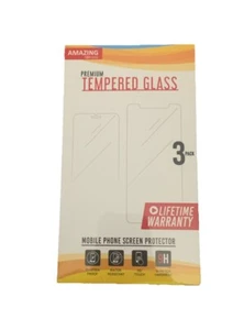 Premium Tempered Glass Screen Protector For iPhone XS. 3 Pack. New - Picture 1 of 2