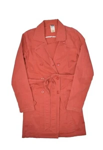 Patagonia Jacket Womens M Trench Coat Negril Belted Organic Cotton Mid Length - Picture 1 of 6