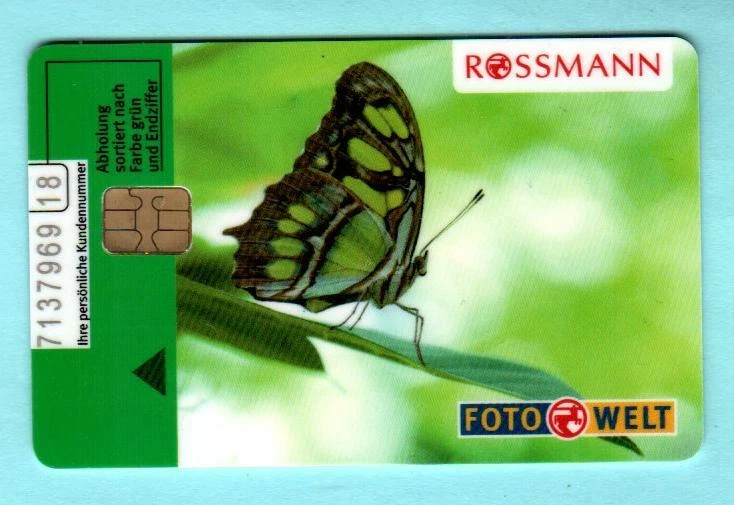 ROSSMANN ( Germany ) FotoWeld / Butterfly 2013 Chip Gift Card ( $0 )  - Image 1 of 1