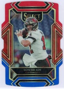 2021 Panini Select - Tom Brady - Club Level - Red White Blue Die Cut - #201 - Picture 1 of 2