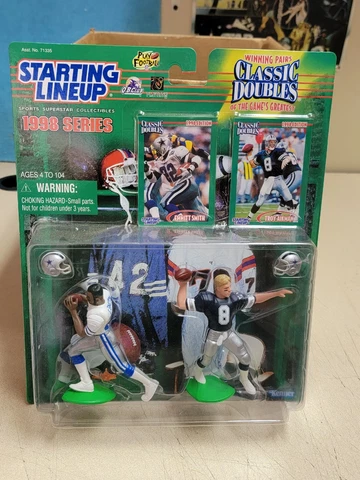 EMMITT SMITH TROY AIKMAN DALLAS COWBOYS STARTING LINE-UP CLASSIC DOUBLE 1998 Cover