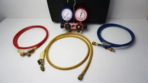 CPS R410A Manfold Gauges with hoses - Picture 1 of 3