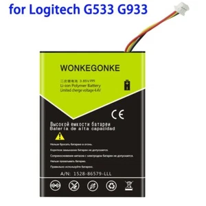 2000mah WONKEGONKE Logitech G533 G933 Li-ion Plolymer Battery 533-000132 Bateria - Picture 1 of 1