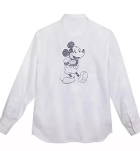 NWT Disney Parks - Mickey Mouse Linen Shirt for Adults by Tommy Baham XL - Picture 1 of 8