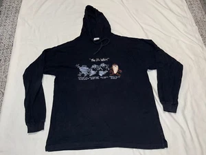 Vintage 1995 Looney Classic Tunes Taz Hoodie Mens  Large Black Travis Scott - Picture 1 of 8