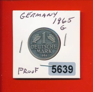 GERMANY - 1965-G   - 1 MARK  - K110 - RARE PROOF - #5639 - Picture 1 of 2