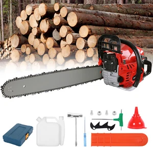 62cc Gasoline Chainsaw 22"Bar Powered Upgraded Engine Wood Cutting Gas Chain Saw - Picture 1 of 10