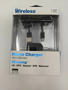 Just Wireless Home Charger USB (6ft Micro, USB Cable, Black, LG, HTC, Huawei) - Picture 1 of 2