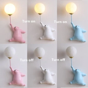 Modern Bear LED Wall Lamp Aisle Bedroom Kid's Room Night Light Exteriors G9 Bulb - Picture 1 of 19