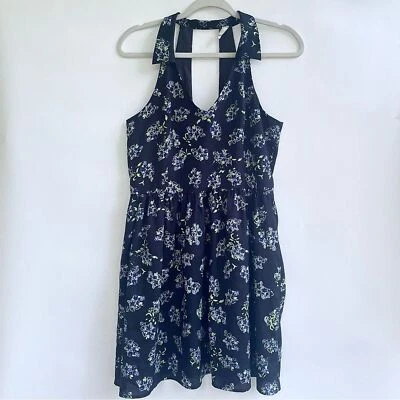 Mac + Jac Floral Sleeveless V-Neck Mini Sundress Black Women's XL Boho Summer - Image 1 of 4
