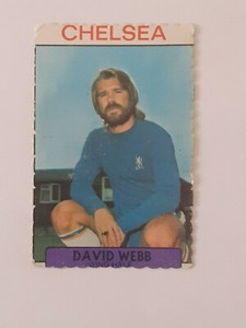 1973 A&BC Die-Cut David Webb Chelsea Card