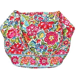 Vera Bradley Floral Zippered 15" Wide Handbag - Picture 1 of 4