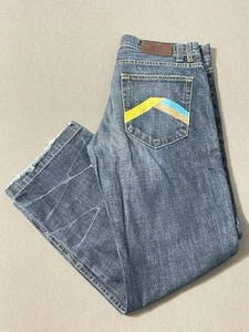 Armani Exchange Jeans Men 34x30 Blue AX Straight Leg Short Dark Wash - Picture 1 of 17