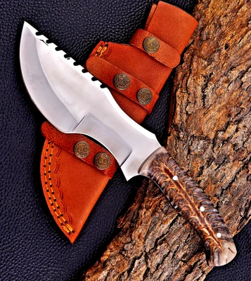 CUCHILLO RASTREADOR DE CAZA BUSHCRAFT 2939 ACERO ALTO CARBONO HECHO A MEDIDA Foto 1 de 4