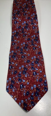 Nautica Men's Necktie Floral  Multicolor 100% Silk Made In Costa Rica - Image 1 of 4