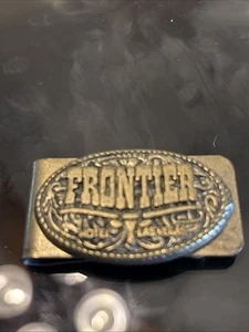 Fermasoldi Vintage Frontier Hotel Las Vegas Ottone Casinò Gioco d'azzardo - Foto 1 di 3
