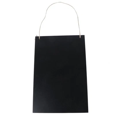  Rustic Wedding Sign Wall Hanging Chalk Board Chalkboard Double-sided Black - Image 1 of 4