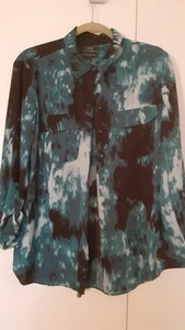Olivia by Investments Beautiful Blue Blouse - Picture 1 of 4