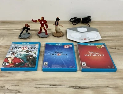Lote De 3 Juegos Disney Infinity Nintendo Wii U + Base Portal y 3 Figuras Foto 1 de 4