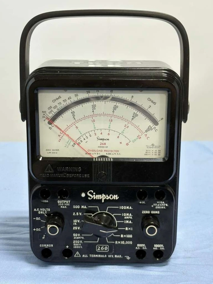 Simpson 260 Series 8P Analog Multimeter - Image 1 of 4