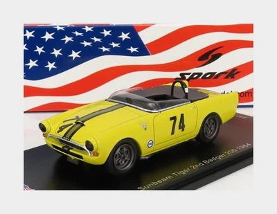 1:43 SPARK Sunbeam Tiger #74 2Nd Badger 200 1964 K.Miles Yellow US108 MMC - Image 1 of 2