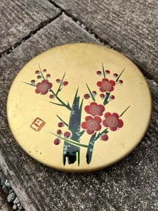 Mini Juego de Caja de Piedra Tinta Ciruela Lacada De Colección Suzuri Sumi Molinillo Shodo Shuji - Imagen 1 de 4