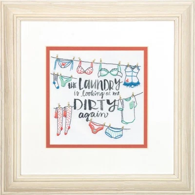 Diy Needlepoint Cross Stitch "Drying". Embroidery Kit. Printed Сanvas Dimensions - Image 1 of 4