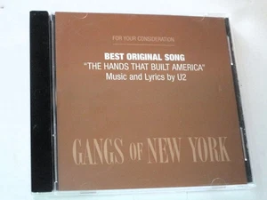 U2 The Hands That Built America Promo CD Single 2002 Gangs of New York - Picture 1 of 3