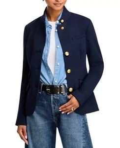 Rag and Bone Slade Ponte Blazer Navy Blue Women's size 6 NWOT - Picture 1 of 3