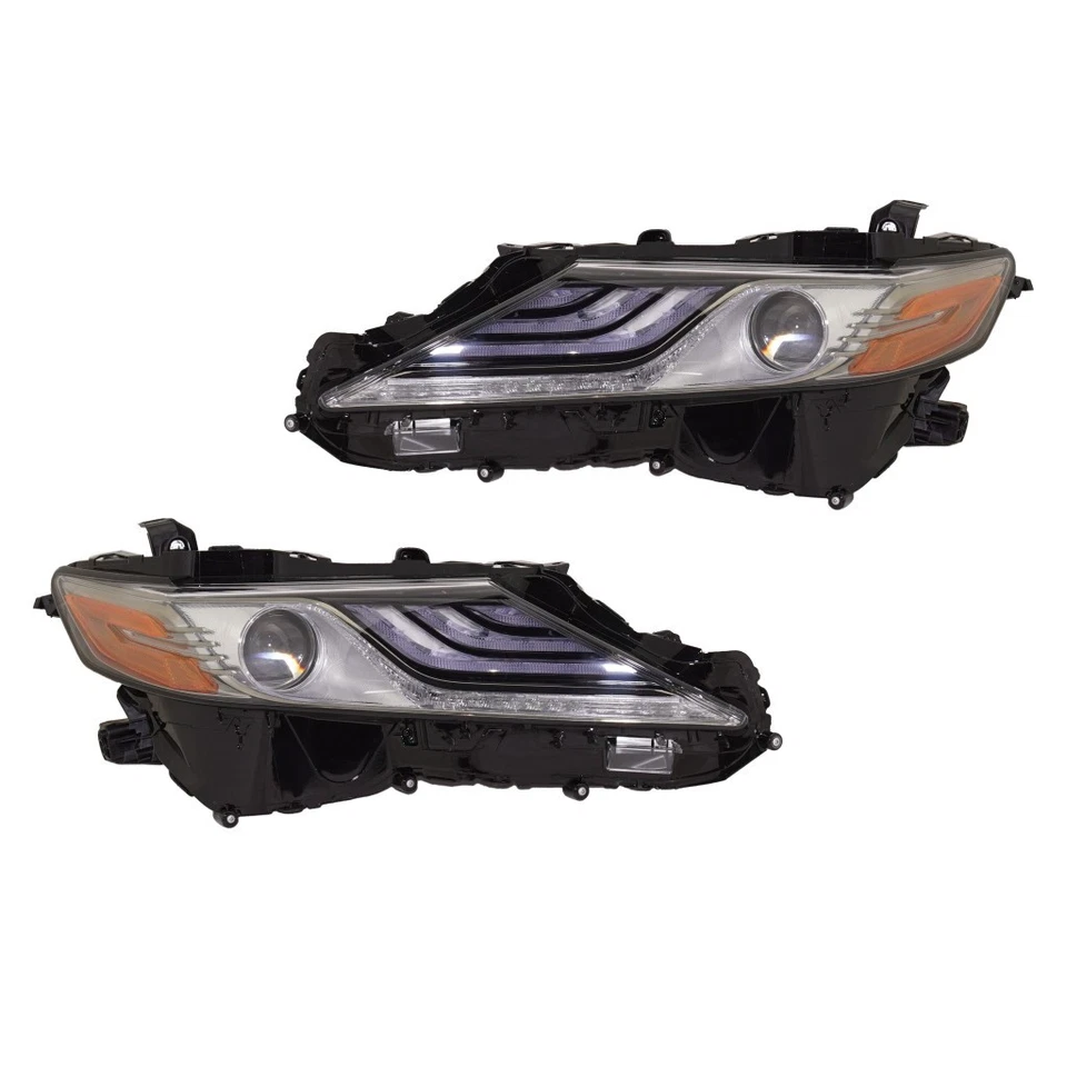 For Toyota Camry 2019 Headlight Driver and Passenger Side | Pair | Halogen Foto 1 de 4